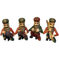 Manufacturers Exporters and Wholesale Suppliers of Wooden Babla Statues Jodhpur Rajasthan